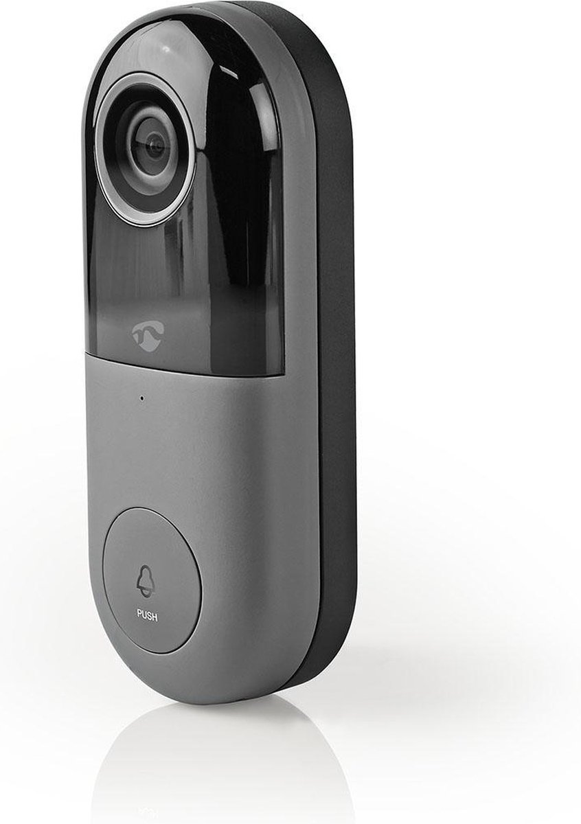 Nedis SmartLife Videodeurbel Wi-Fi Full HD 1080p Grijs/Zwart