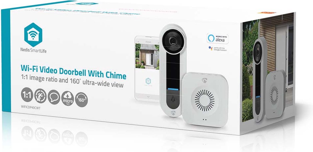 Nedis SmartLife Videodeurbel Wi-Fi Wit