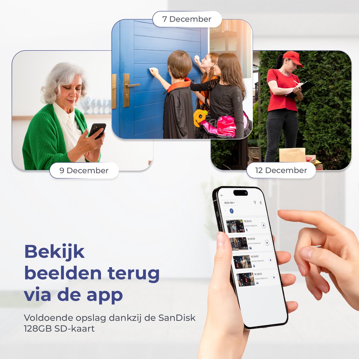 Nexino Slimme Video Deurbel Dual Camera 2K Ultra HD 128GB