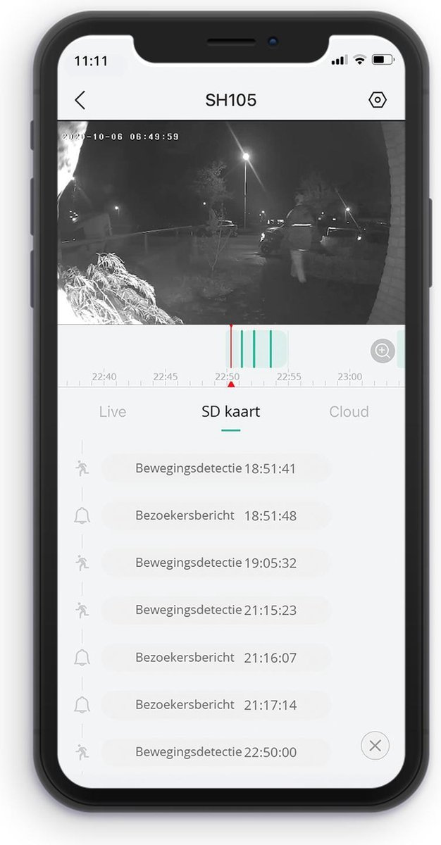 Nordväl SH105 Video Deurbel 2K WiFi 32GB SD