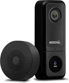 Nordväl SH105 Video Deurbel 2K WiFi 64GB SD Chime
