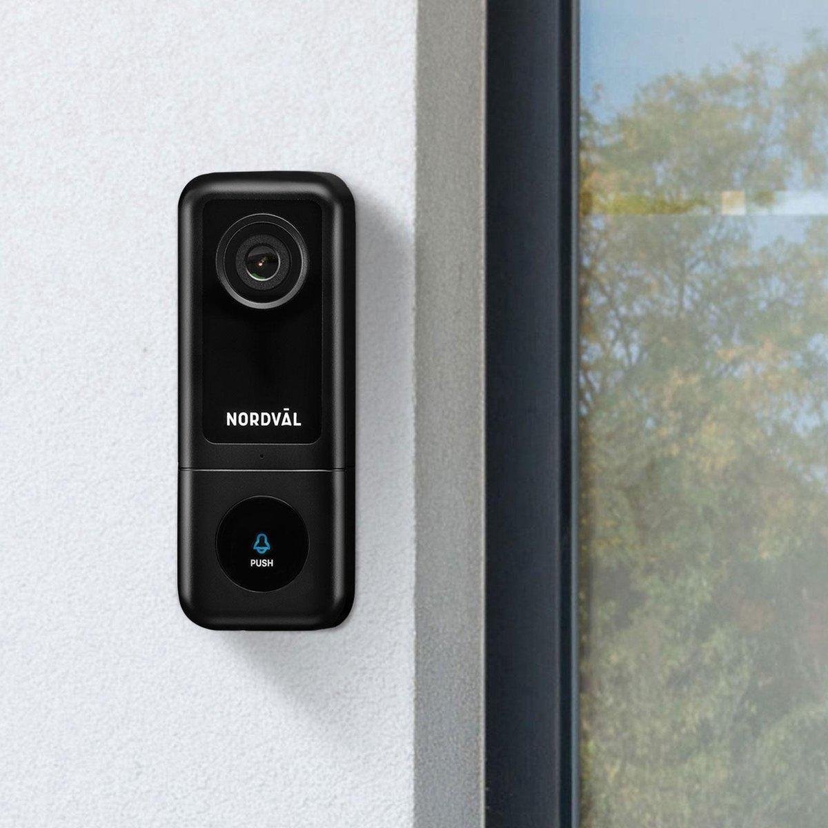 Nordväl SH105 Video Deurbel WiFi 2K 128GB SD
