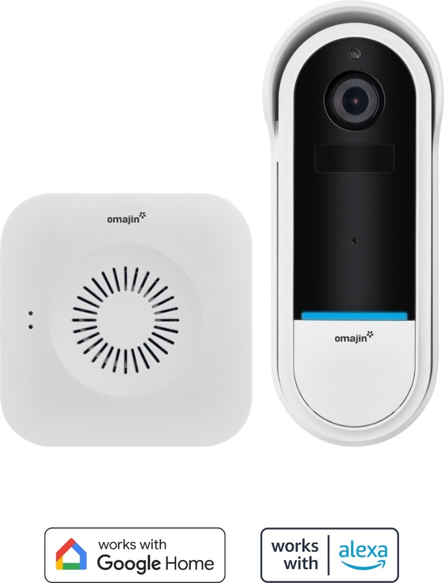 omajin Slimme Deurbel HD met Chime Wit