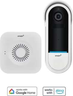 omajin Slimme Deurbel HD met Chime Wit