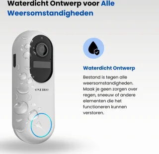 Oneiro Smart Deurbel PRO Wit WIFI Camera SD64GB Draadloos
