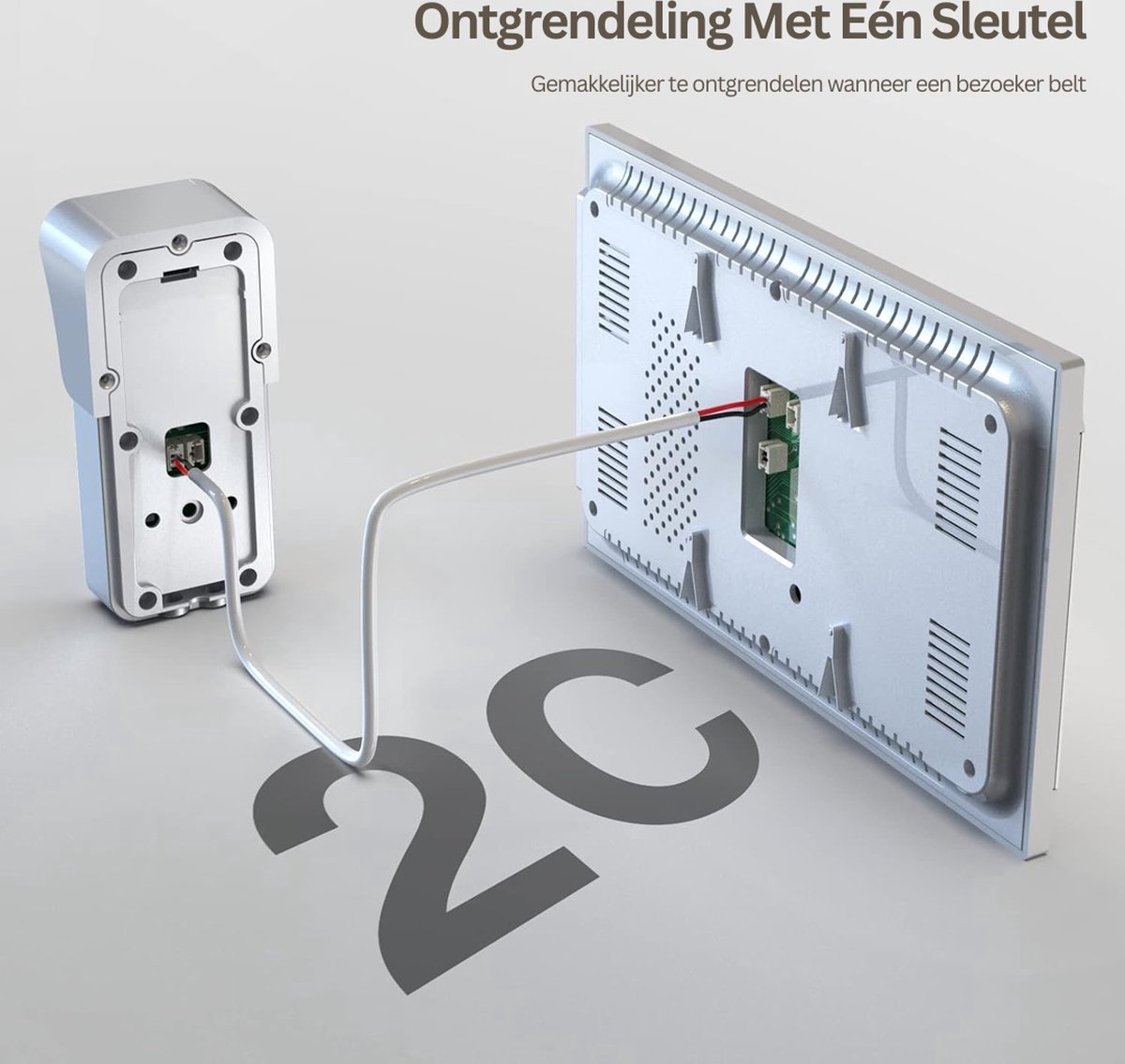 OxyFlowzy Deurbel met Camera en 2 Binnenschermen