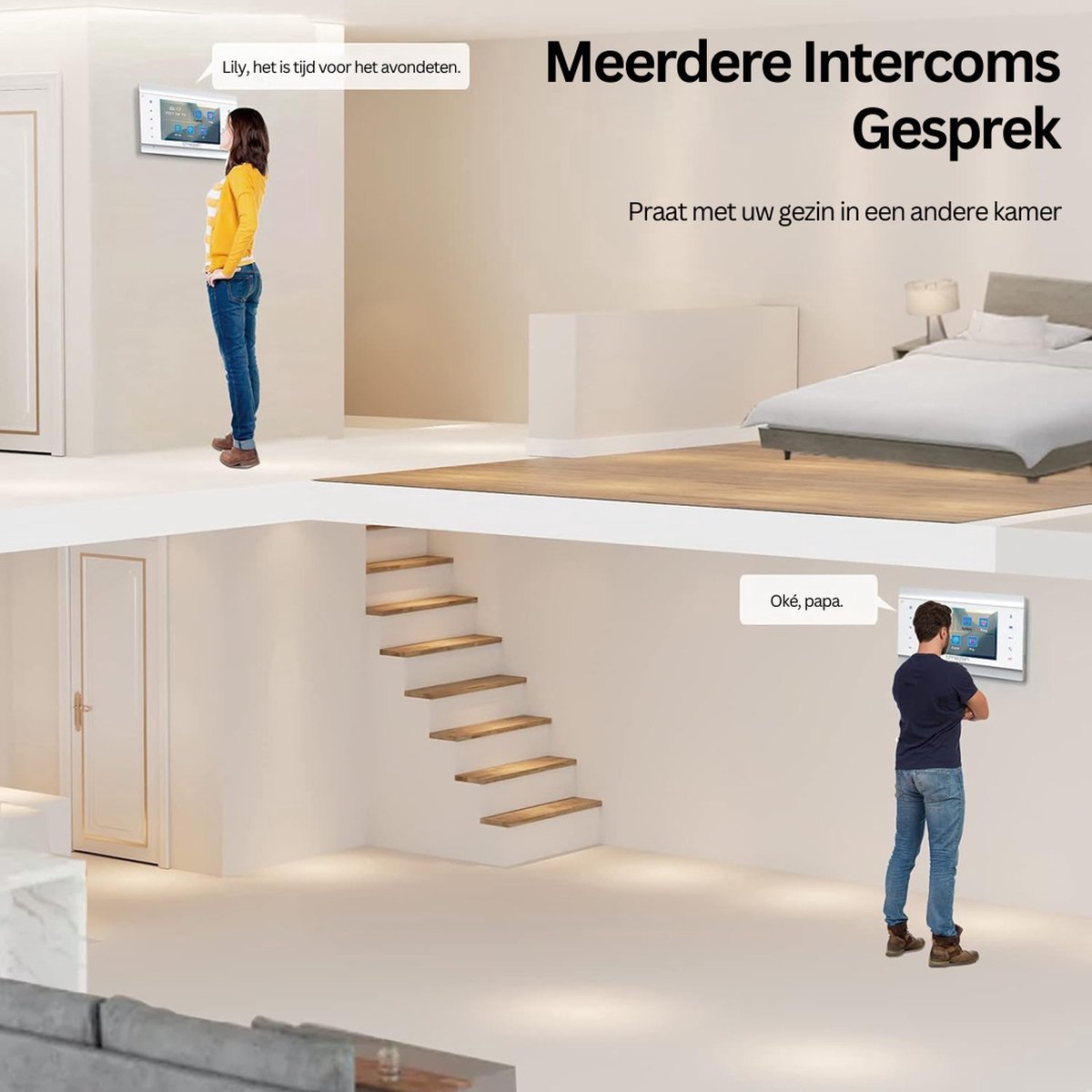 OxyFlowzy Deurbel met Camera en 2 Binnenschermen