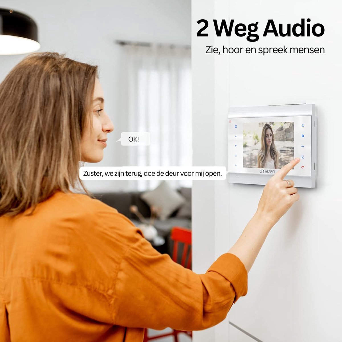 OxyFlowzy Deurbel met Camera en 2 Binnenschermen