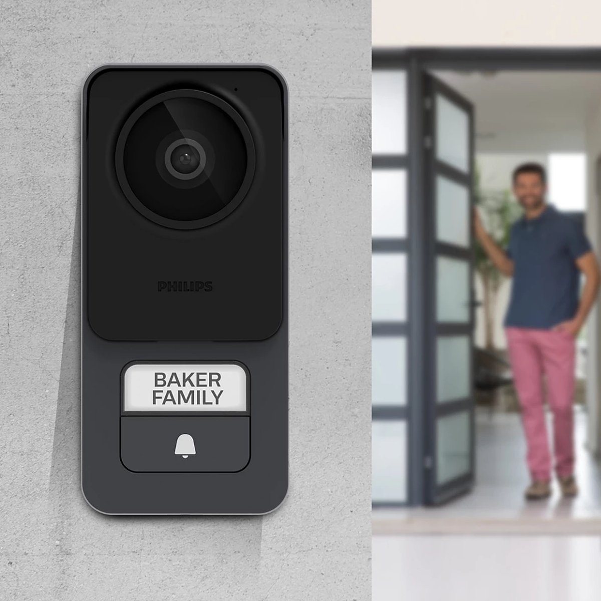 Philips WelcomeEye Connect 3 WiFi deurbel met camera