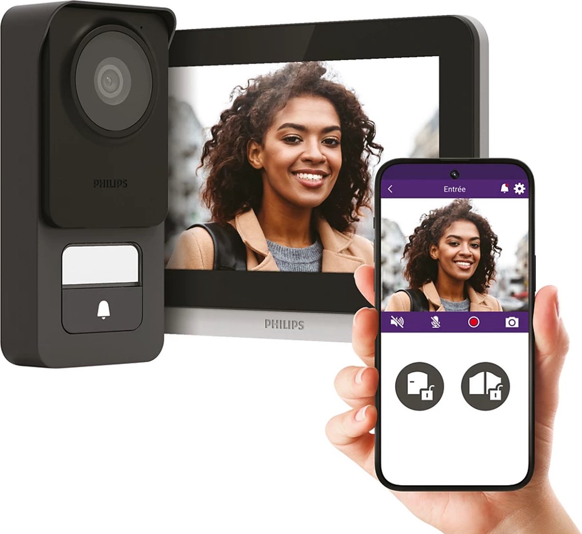 Philips WelcomeEye Connect 3 WiFi deurbel met camera