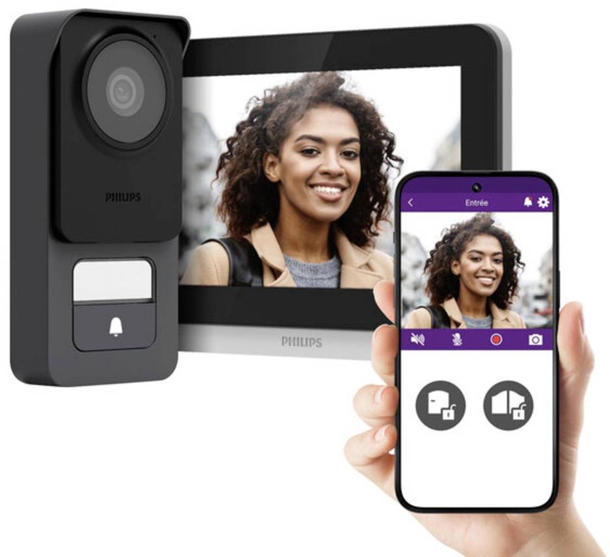 Philips WelcomeEye Connect 3 WiFi deurbel met camera