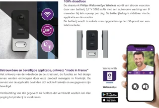Philips WelcomeEye Wireless videodeurbel