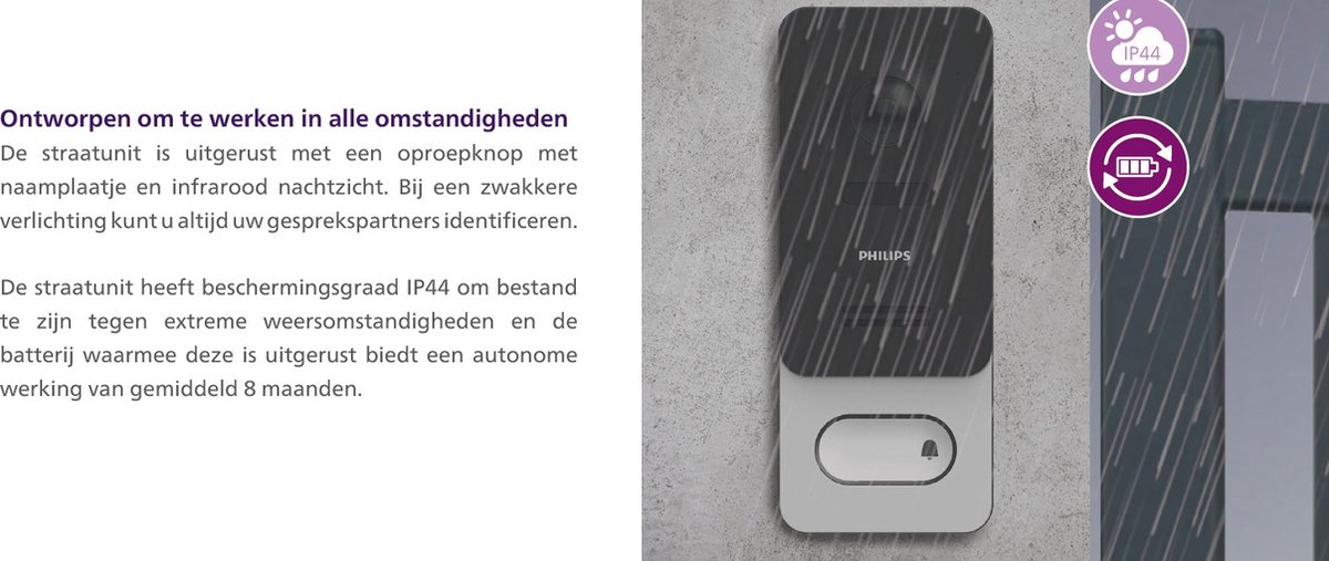 Philips WelcomeEye Wireless videodeurbel
