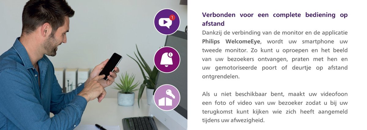Philips WelcomeEye Wireless videodeurbel