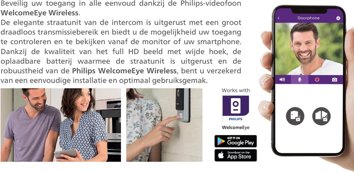 Philips WelcomeEye Wireless videodeurbel