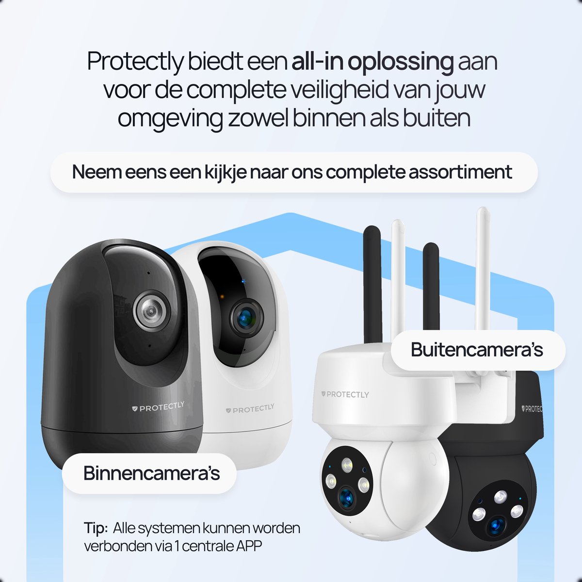 Protectly Slimme Draadloze Video Deurbel 2K Ultra HD