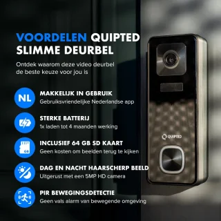 Quipted Slimme Video Deurbel