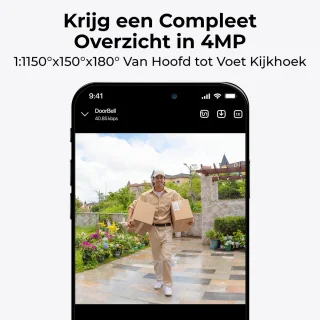 Reolink 2K 4MP Batterij Videodeurbel Wit