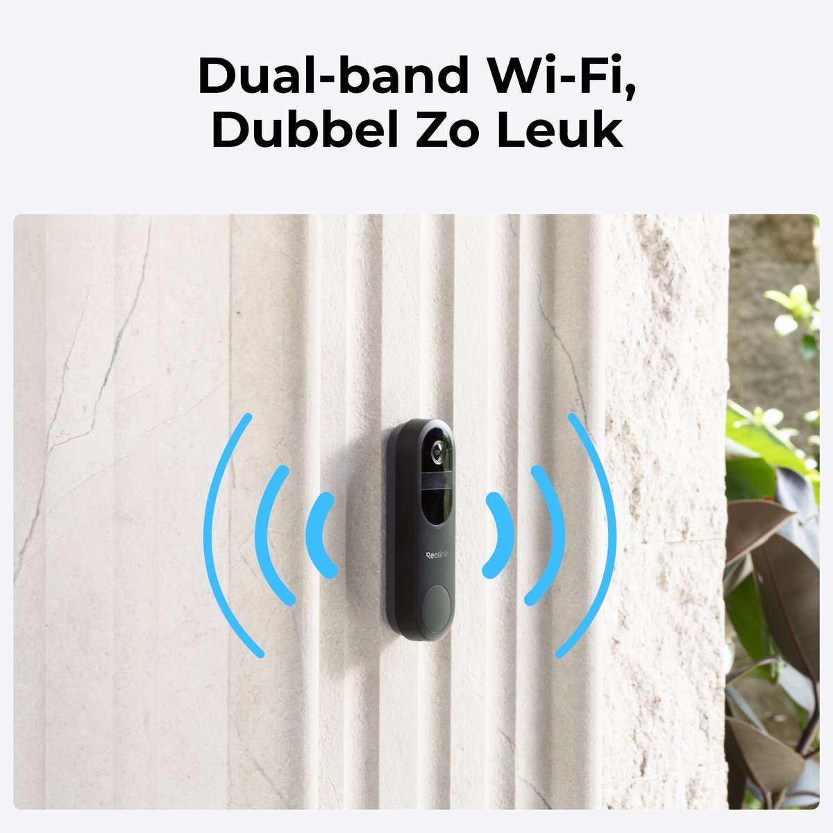 Reolink 2K 4MP Batterij Videodeurbel Wit