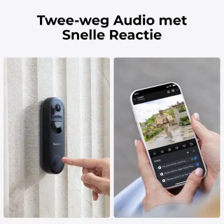 Reolink 2K 4MP Batterij Videodeurbel Wit