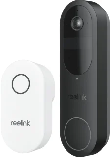 Reolink 2K 4MP Batterij Videodeurbel Zwart