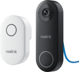 Reolink 2K 5MP Video Deurbel PoE Zwart