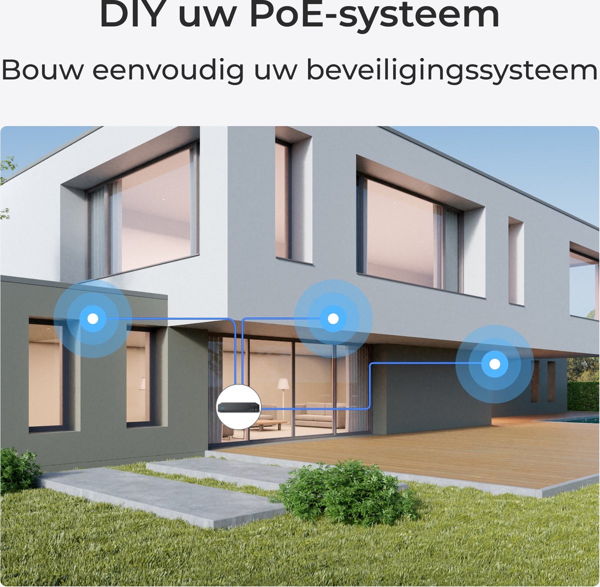 Reolink 2K 5MP Video Deurbel PoE Zwart