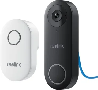 Reolink 2K 5MP Video Deurbel PoE Zwart