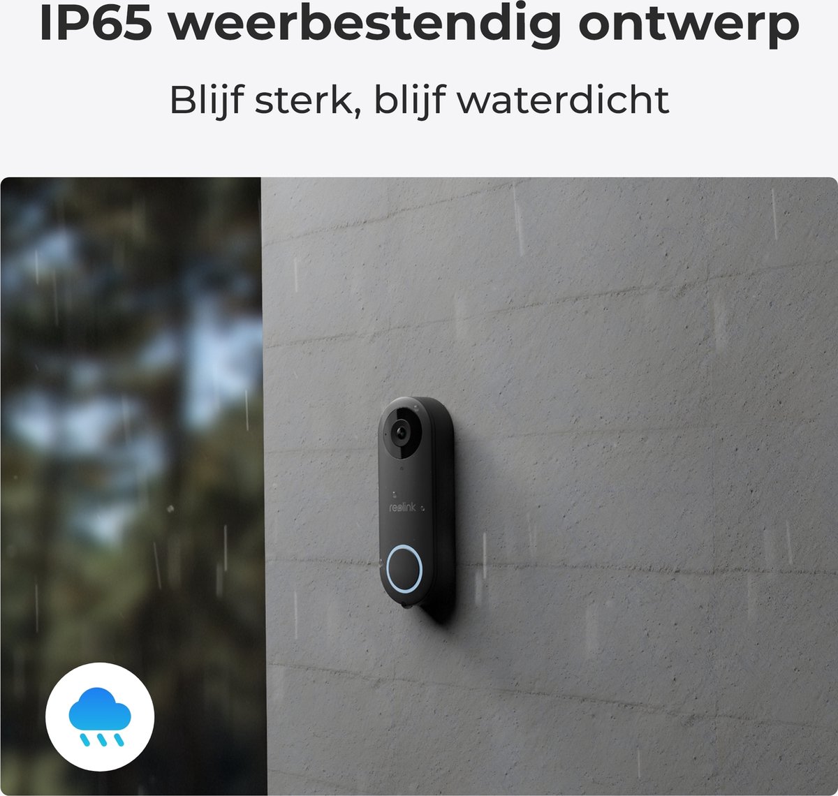 Reolink 2K WiFi Video Deurbel Zwart