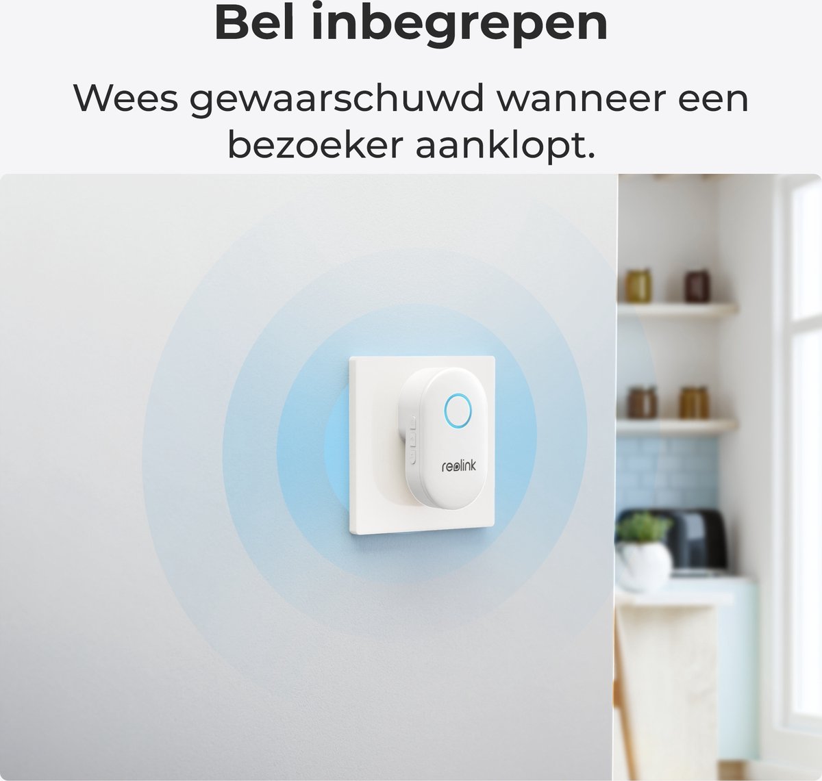 Reolink 2K WiFi Video Deurbel Zwart