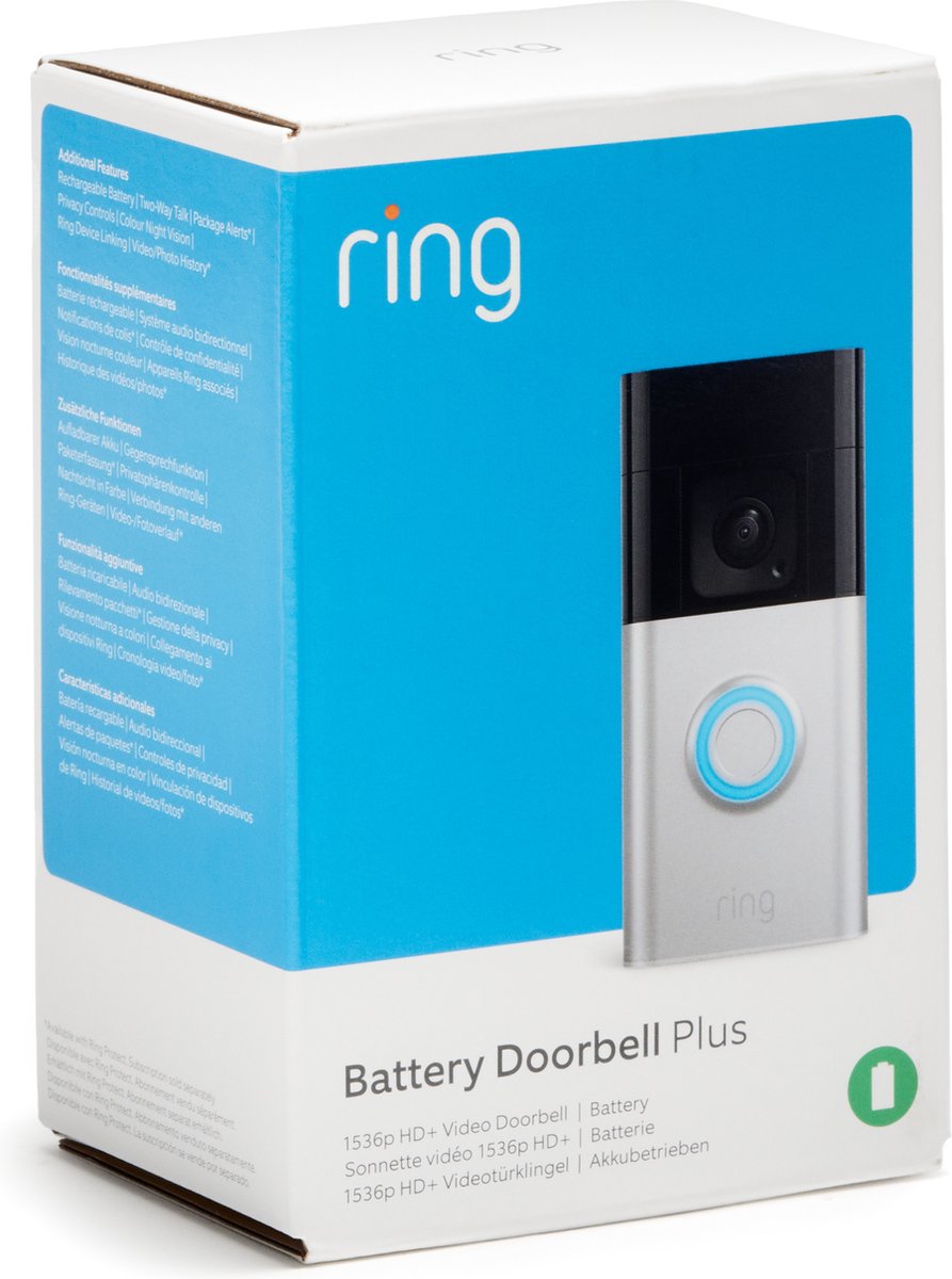 Ring Battery Video Doorbell Plus 1536p HD+
