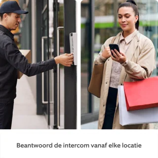 Ring Intercom Slimme Deuropener Batterij Wit