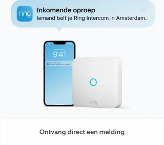 Ring Intercom Slimme Deuropener Batterij Wit