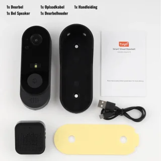 Ring Video Deurbel Draadloos Zwart