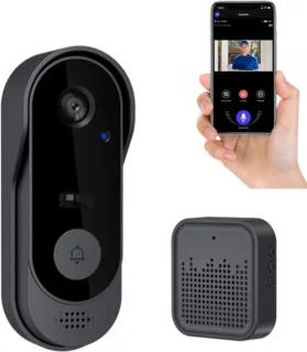 Ring Video Deurbel Draadloos Zwart