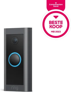 Ring Video Deurbel Wired Zwart