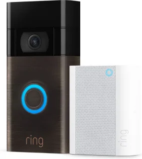 Ring Video Doorbell 2nd Gen Venetian Bronze met Chime