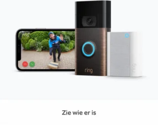 Ring Video Doorbell 2nd Gen Venetian Bronze met Chime