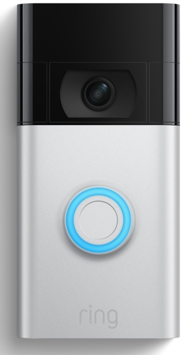 Ring Video Doorbell Batterij Draadloos Zilver 1440p