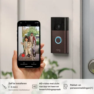 Ring Video Doorbell Battery 1440p Brons