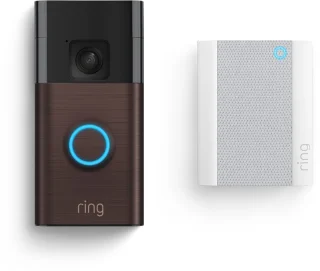 Ring Video Doorbell Battery Bundel met Chime en Binnencamera