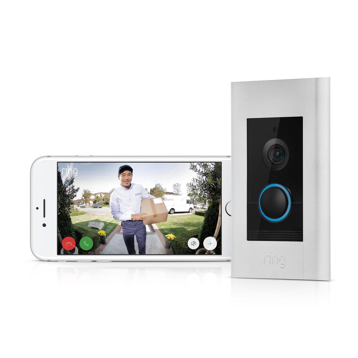 Ring Video Doorbell Elite Zilver Bedraad