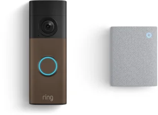 Ring videodeurbel op batterij met Chime - Matte Mocha