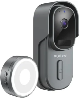 Rixus RXCM23 Smart 2K Wifi Video Deurbel Grijs
