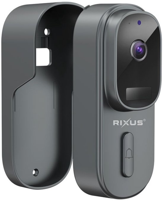 Rixus RXCM23 Smart 2K Wifi Video Deurbel Grijs