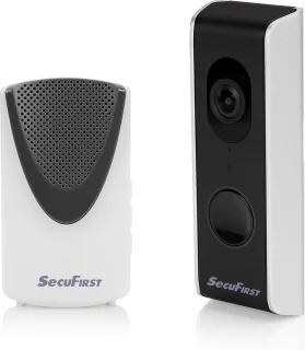SecuFirst DID701B Video Deurbel Zwart Grijs 1080P Kingston 32GB