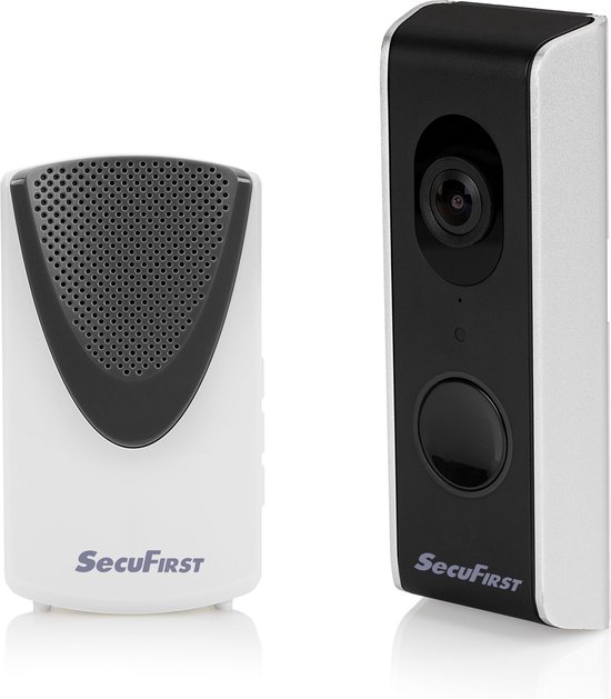 SecuFirst DID701B Video Deurbel Zwart Grijs 1080P Kingston 32GB
