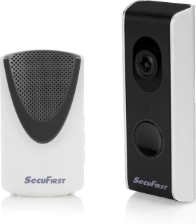 SecuFirst DID701B Video Deurbel Zwart Grijs 1080P Kingston 32GB