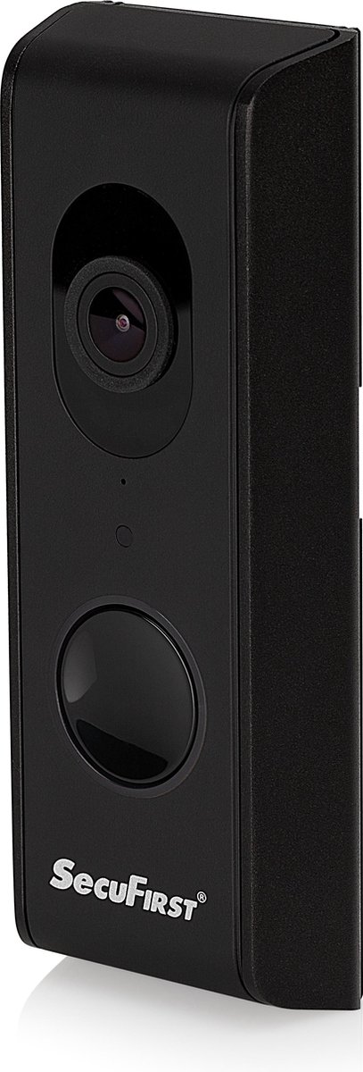 SecuFirst DID701BB+ Slimme Video Deurbel Zwart 1080P met Samsung 128GB
