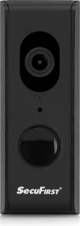 SecuFirst DID701BB+ Slimme Video Deurbel Zwart 1080P met Samsung 128GB